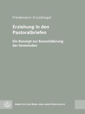 cover image of Erziehung in den Pastoralbriefen